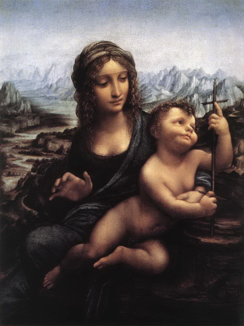 36-Madonna col Bambino, o Madonna dei fusi - collezione privata New York - atribuito Leonado e allievi